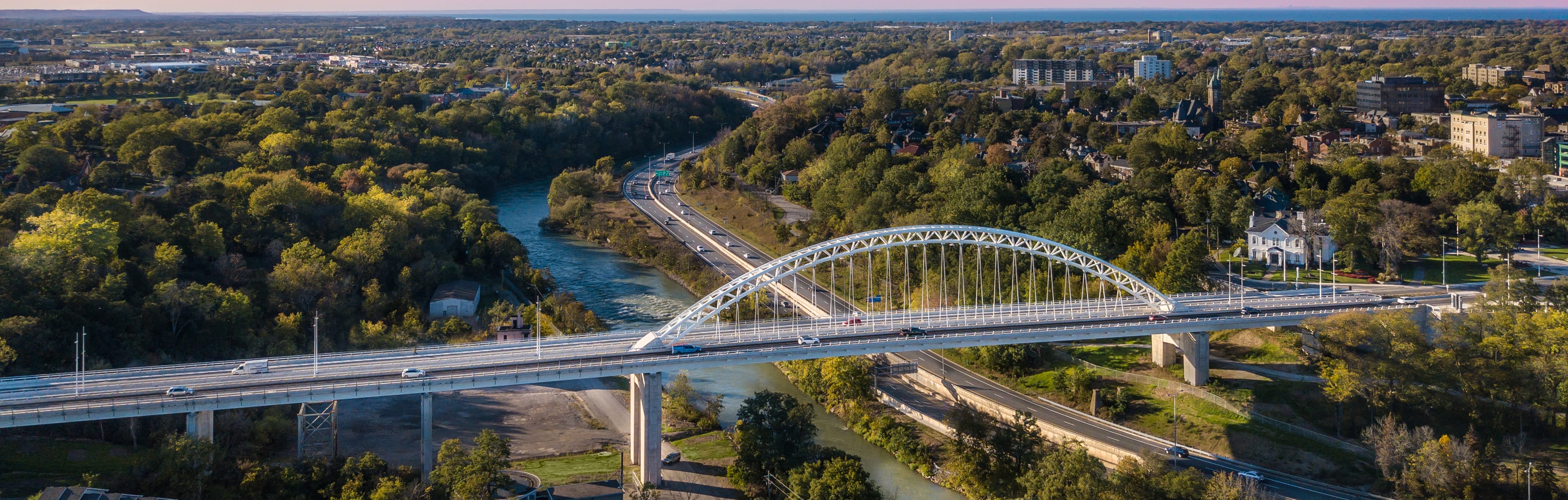 Aerial view of Downtown St. Catharines