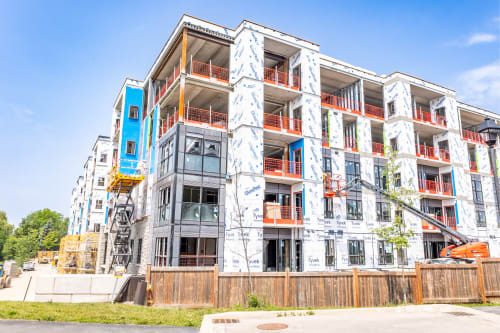 A residential development under construction in St. Catharines.