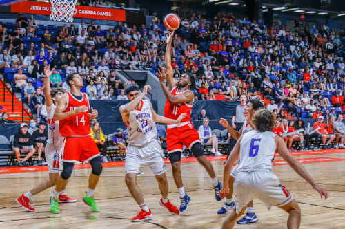 The men's basketball final for the Niagara 2022 Canada Summer Games was at the Meridian Centre in St. Catharines