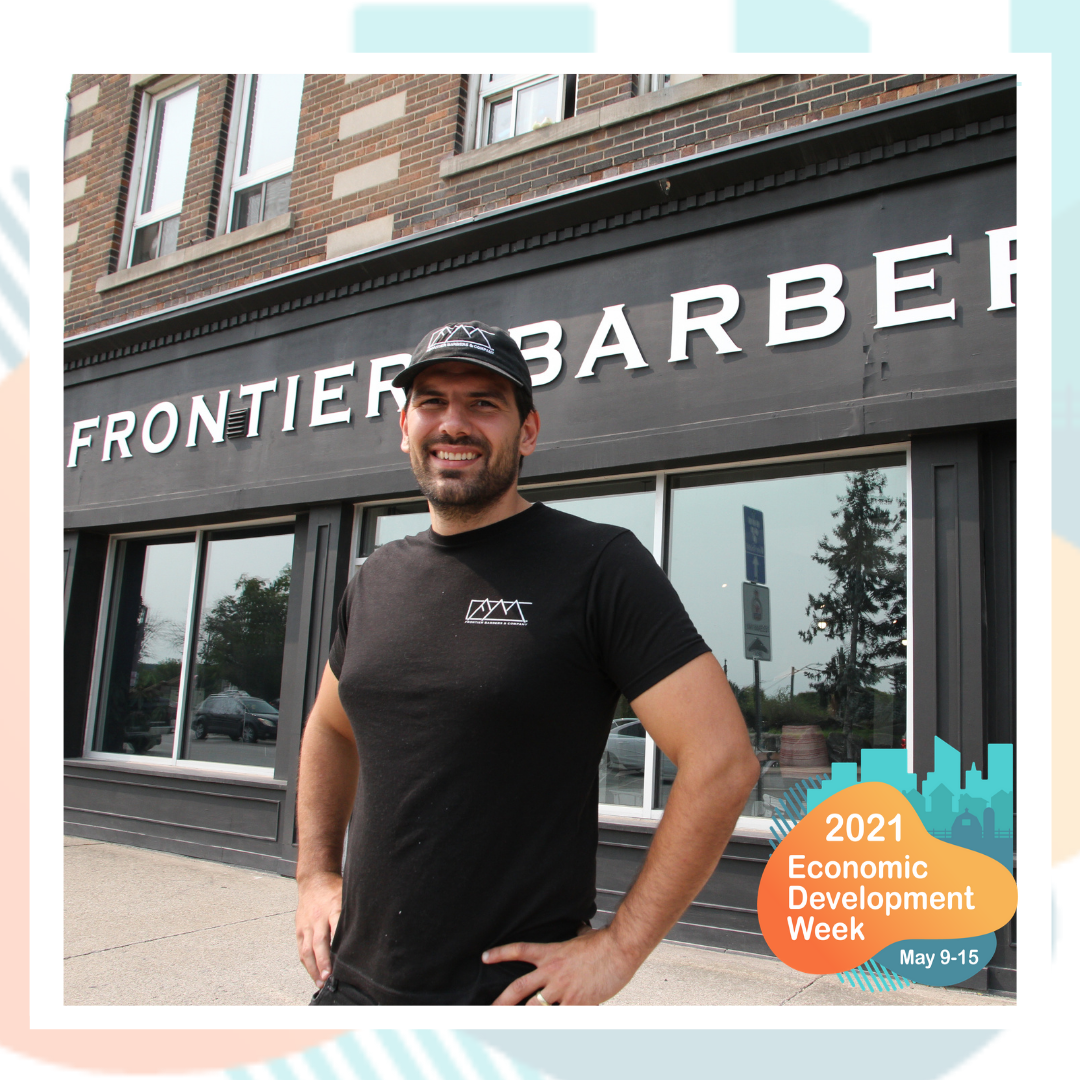 Matthew Bodis, owner of Frontier Barbershop